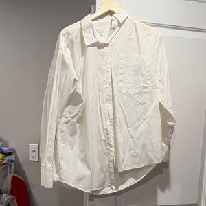 a new day Women's White Button Down Shirt